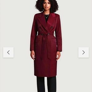 Avec Les Filles Women's Deep Red Trench Coat
